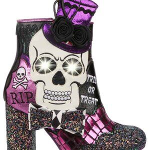 Irregular choice Dance of the dead boots, light up, size 38